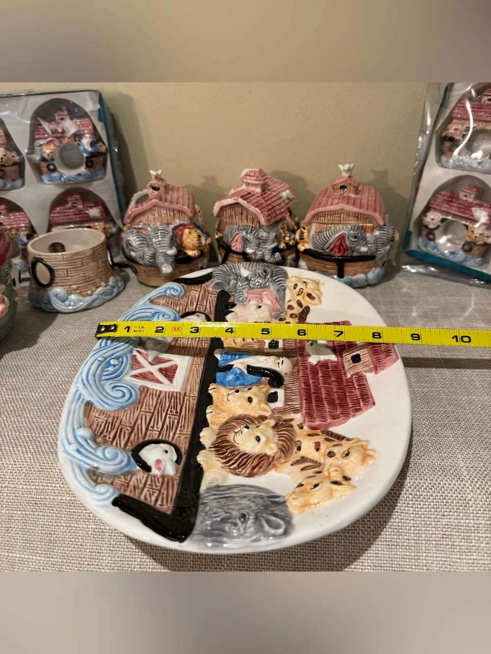 Vintage Wang's International & CBK Noah’s Ark Ceramic Serving Set